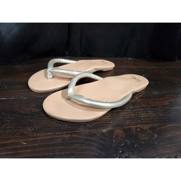 Beek Sunbird Silver Leather Thong Sandals/Sz. 8, NWOB - Picture 1 of 9